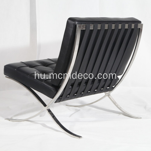 Knoll Barcelona Bőr Lounge Chair Seprodukció
